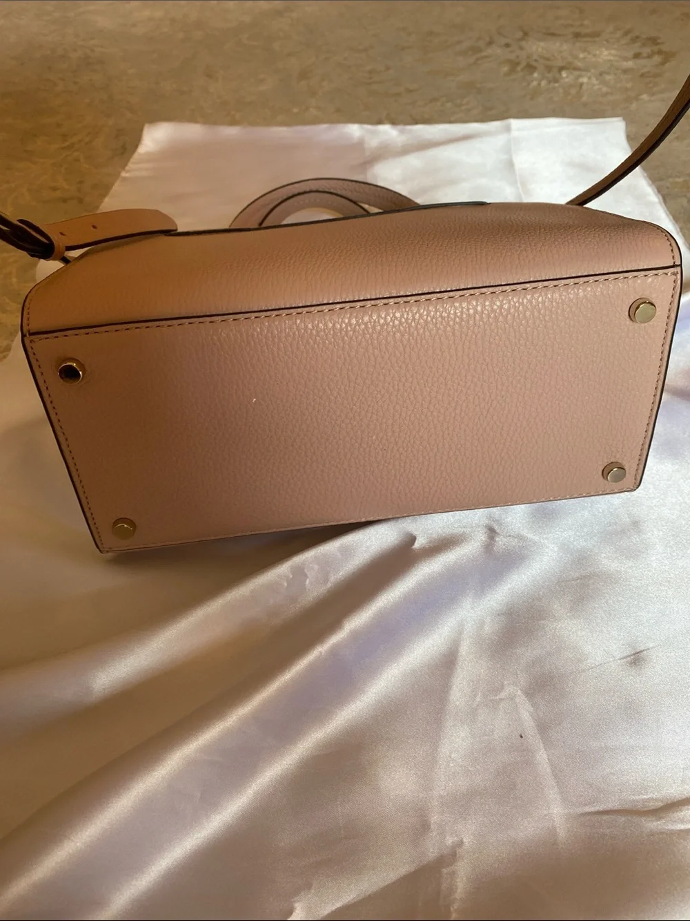kate spade Dusty Blush Pink Pebbled Leather Top-Handle Satchel